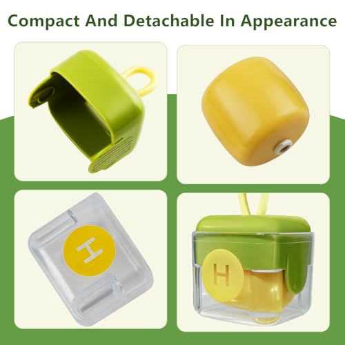 Mini Lint Roller, Reusable Travel Portable Lint Roller Mini, Washable Sticky Roller for Pet Hair Debris Removal Tool (Green)