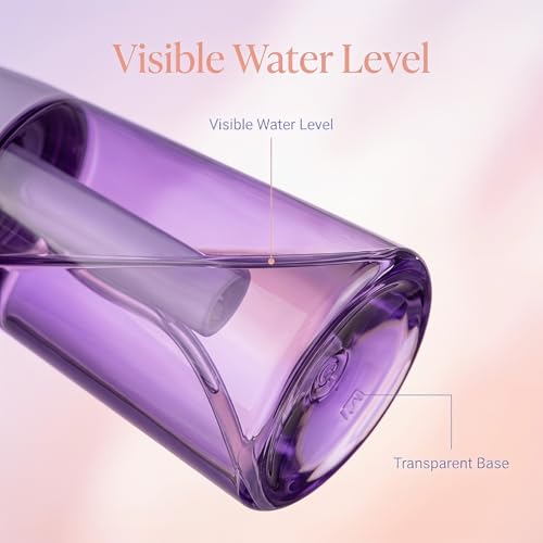 Spray Bottle For Hair,Continuous Spray Bottle, Empty Spray Bottles – Recycled Hair Misting Sprayer for Styling, Cleaning, Plants, Barbers (Purple) - color: Purple