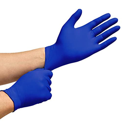 Inspire Nitrile Exam Gloves | The Original Quality Stretch Nitrile Cobalt Blue | 4.5 Gloves Disposable Latex Free Medical EMT - size: Large