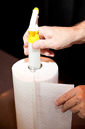 Spray Bottle with Paper Towel Holder – All-in-One Cleaning Tool, 22 oz Spray Bottle Dispenser for Kitchen, Bar & Restaurant Cleaning, Made in USA