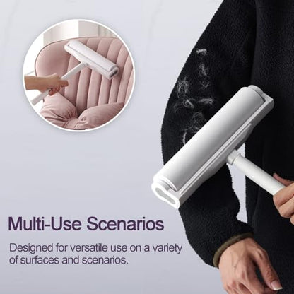 9.45 Inch Large Surface Lint Roller Refills, Fits 9.45" Supersize Lint Rollers with 1.5" ID, 320 Easy Tear Sheets (Pack of 4), Sticky Lint Roller Sheets, Replacement Lint Roller Refill - size: 9.45" / 320 Sheets