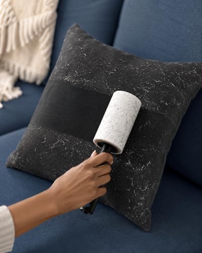 Extra Sticky Pet Hair Lint Roller — 300-Sheet Value Set with Upgraded Handle and 5 Rolls, Powerful Portable Hair Remover for Clothes, Furniture, Couches, Dogs & Cats
