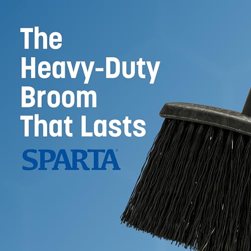 Carlisle FoodService Products Duo-Sweep Plastic Small Debris Broom with Handle, 48 Inches, Black, (Pack of 12) - color: Black, size: Pack of 12, 48 Inches