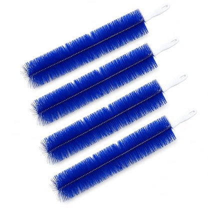 Fan Cleaning Brush, Bendable Microfiber Head,Reusable Dust Remover, Fan Cleaning Brush Duster for Air Conditioning Shutters, Ceiling Fan Blades, Air Vents, Curtains ，4PC*Blue - color: 4pc*blue