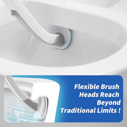 oshang 28 Count Toilet Brush Refills, Toilet Refill Pads, Disposable Toilet Brush Heads for Bathroom Cleaning - size: 28 Refills