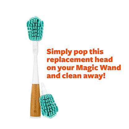Full Circle Replacement Sponge Head for Magic Wand - Non Scratch Glass Safe Scrubber