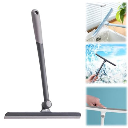 Shower Squeegee for Shower Doors, Shower Squeegee for Glass Doors, Bathroom, Mirrors, Windows Cars and Tile Walls, Silicone Handle Shower Squeegee 18 Inch (C)