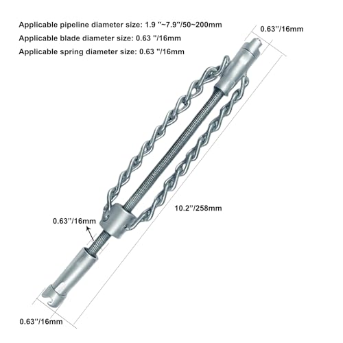 Flex-Shaft Sewer Descaling Chain, 16mm Drill-Powered Drain Cleaner, Hardened Steel Pipe Unclogger for Kitchen Sink, Bathtub, Toilet & Shower Drain, Reusable Pipeline Maintenance Tool