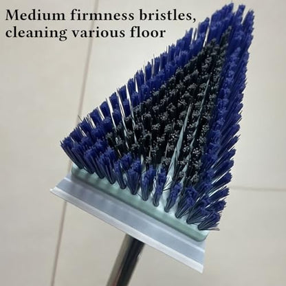 Tub Tile Scrubber Brush 2 in 1 Cleaning Brush 33.46 Inch, Adjustable Telescopic Pole Stiff Bristles Scouring Pads for Cleaning Bathroom Kitchen Toilet Wall Tub Tile Sink Non Scratch (Green) - color: Green