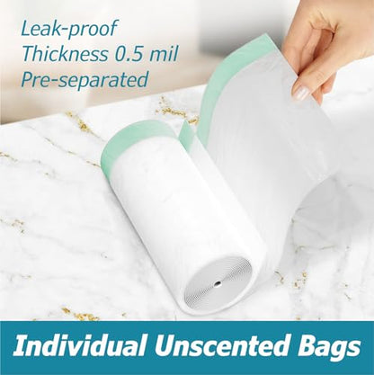 4 Gallon Drawstring Trash Bags - 0.5 Mil Strong - Small Garbage Bags - for Office Bathroom Kitchen - Individual, Unscented, White, 19" x 19", 60 Count - size: 1 Count (Pack of 60)