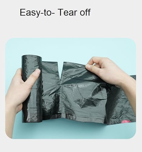 13 Gallon Drawstring Trash Bags (120 Count) – Black Garbage Bags, Leak & Tear Resistant, Tall Kitchen Trash Bags for Home, Office & Commercial Use, Odor Control – San Zooni