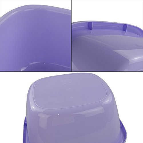 Jekiyo 16 Qt Purple Wash Basin, Large Plastic Tubs, 2-Pack