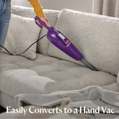 Bissell 20334 Featherweight Stick Lightweight Bagless Vacuum and Electric Broom with Crevice Tool for Hard Floors and Carpets, Purple - style: Purple