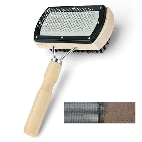Cenipar Air Conditioner Coil Cleaning Brush - Double Sided HVAC Brush AC Coil Cleaner Brush for Evaporator & Condenser Fins, Heavy Duty Flexible Design for AC Units, Refrigerators & Heat Pumps