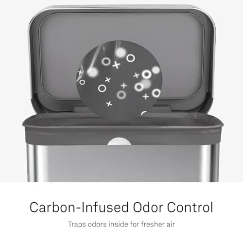 simplehuman Code H 200 Count Odorsorb® Custom Fit Liners, Drawstring Odor Absorbing Trash Bags, One-by-One Mess-Free Dispense, Extra Thick & Double Seamed, 50% PCR Plastic, 30-35 Liter / 8-9 Gallon - size: 200 Count (Pack of 1)