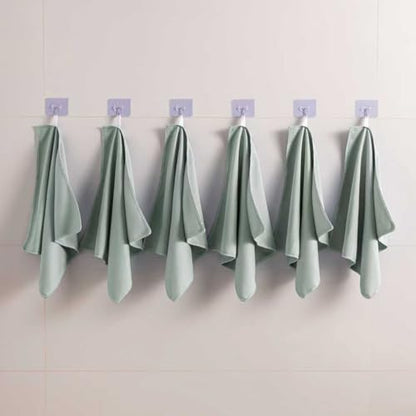 Microfiber Glass Cleaning Cloth 8 Pack, 16 Inch X 12 Inch, Lint Free Quickly Clean Window, Glasses, Windshields, Mirrors, and Stainless Steel, Green - color: Green
