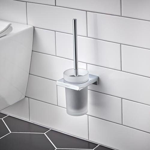 Hansgrohe Toilet Brush Holder, Metal, Chrome