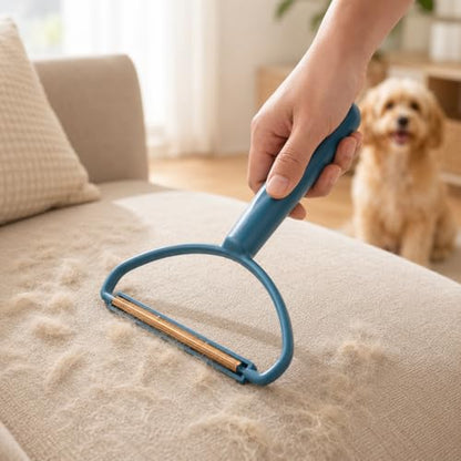 Lint Remover for Clothes, Manual Fabric Shaver and Pet Hair Scraper Tool, Reusable Sweater Depiller for Couch Carpet Furniture