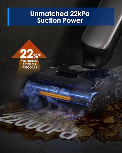 Tineco Floor One S9 Artist Steam Wet Dry Vacuum Cleaner, High-Temp Steam Cleaning, 22kPa Suction, 360° SmoothDrive, Anti-Tangle Design, 185°F Flashdry, Long Runtime, 180° Lay-Flat - style: S9 Artist Steam