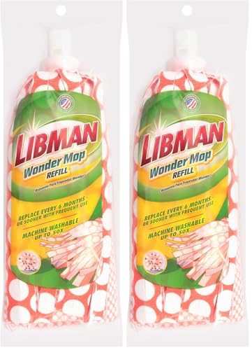 Libman Wonder Mop Refill (Pack of 2) - size: 1 Refill (Pack of 2)