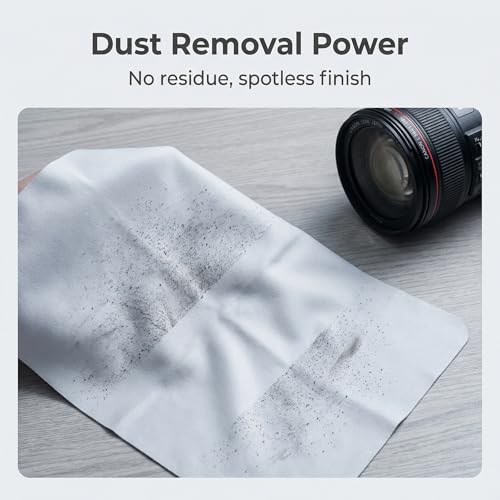 10 Pack Microfiber Cleaning Cloths, Premium 110D Scratch-Free & Lint-Free Clean Cloth for Eyeglasses, Phone Screen, Camera Lens, VR/AR Headset, Car Mirror, Reusable & Washable (5 Colour, 6.9 * 5.7) - color: 5 Colour