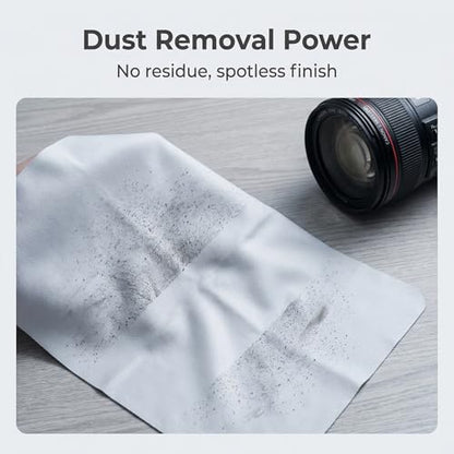 10 Pack Microfiber Cleaning Cloths, Premium 110D Scratch-Free & Lint-Free Clean Cloth for Eyeglasses, Phone Screen, Camera Lens, VR/AR Headset, Car Mirror, Reusable & Washable (5 Colour, 6.9 * 5.7) - color: 5 Colour