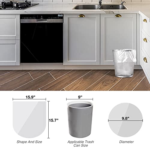 Charmount Small Trash Bags 1.2 Gallon, 102 Count Garbage Bags Bathroom Trash Can Liners,fit 4.5-5 Liter Clear (Pack of 2) - size: 1 Count (Pack of 204), style: 1.2 Gallon
