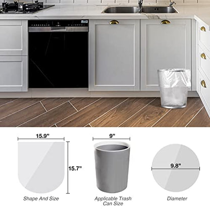 Charmount Small Trash Bags 1.2 Gallon, 102 Count Garbage Bags Bathroom Trash Can Liners,fit 4.5-5 Liter Clear (Pack of 2) - size: 1 Count (Pack of 204), style: 1.2 Gallon