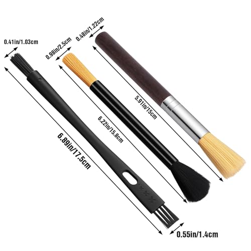 3PCS Coffee Grinder Cleaning Brush Set Espresso Machine Brush Cleaner Tool Espresso Brushes Accessories Cleaner Barista Brushes Machine Cleaning for Barista Home Kitchen Bean Grain Coffee - color: Color1