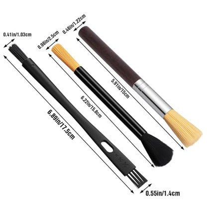 3PCS Coffee Grinder Cleaning Brush Set Espresso Machine Brush Cleaner Tool Espresso Brushes Accessories Cleaner Barista Brushes Machine Cleaning for Barista Home Kitchen Bean Grain Coffee - color: Color1