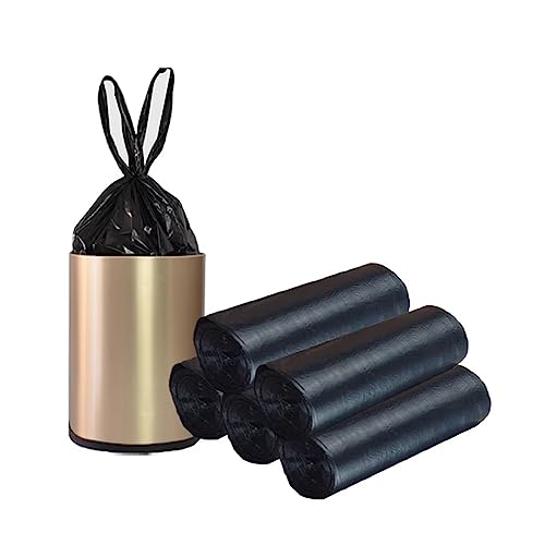 Small Black Trash Bags,100 Counts Thicken Value 4 Gallon Trash Bag,Small Garbage Bags with Handle for Home Office Kitchen Bathroom Trash Can