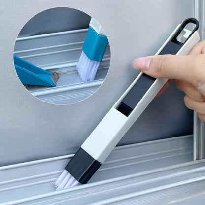 3 Sets Window Groove Mini Cleaning Brush Door Floor Slot Gap Keyboard Brushes Household Cleaning Tools Black - color: Black