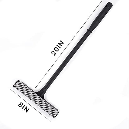 Matthew Cleaning All Purpose Window Squeegee Window Cleaner Tool,Car Squeegee Windshield Cleaning Sponge and Rubber Squeegee,2-in-1 Window Cleaner Sponge(8'') and Soft Rubber with Pole 20’’(12Pack) - size: 8'' Blade