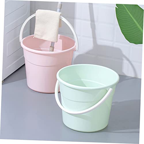 Cabilock 1pcs Heavy-Duty Water Container Bucket Handle Versatile Utility Storage for Home Car Washing Fishing and More Lightweight Compact Design - color: Pink