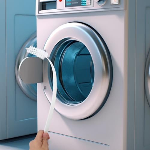 Washing Machine Brush Set 2 Pcs Front Load Washer with Soft Bristles Flexible Slit Drum Cleaning Tool for Washer Dryer Maintenance