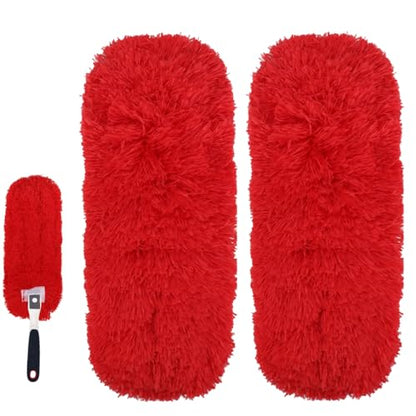 Reusable Microfiber Duster Refills Compatible with OXO & MR.SIGA Duster - Washable Duster for Household Cleaning Dusting Furniture Blind Ceiling Fan 2Pack (Handle NOT Included) - color: 2 Pack