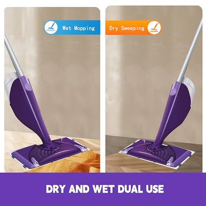 60 Pack Disposable Spray Mop Pad Refills for Wetjet, Unscented Cleaning Repalcement Mopping Pads, Compatible with Wet Jet, Multi-Layer Floor Mop Pads for Multi Surface Floor