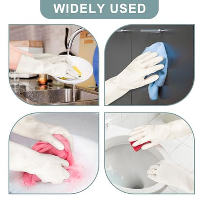 2 Pairs, 15 Inches, Nitrile Cleaning Gloves, Kitchen Dishwashing Gloves, Reusable, Durable, Water-Resistant, And Hypoallergenic (Large) - size: Large