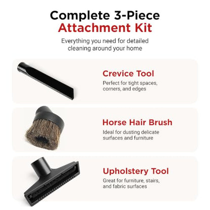 MP Maresh Products Household Cleaning Attachments Kit 9064300 Compatible with Shop Vac 1 1/4" Vacuum Cleaners Dust Brush Crevice Tool and Upholstery Nozzle (Household Cleaning Kit) - size: Household Cleaning Kit