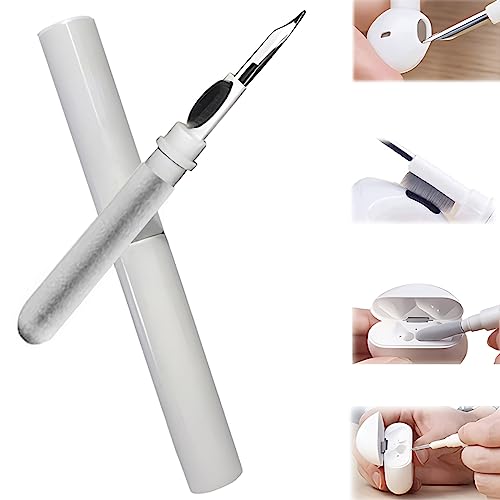 Cleaner Kit for Airpods,Earbuds Cleaning kit for Airpods Pro 1 2 3, Multi-Function Cleaning Tool with Brush for Wireless Earphones Bluetooth Headphones Camera and iPhone(White) - color: White