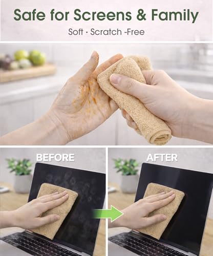 Microfiber Cleaning Cloth Roll - 100 Pack Tear Away Microfiber Paper Towels, Reusable, Washable, Scratch-Free, Kitchen Towels for Car, Home, Kitchen, Glass, Dishes (Wheat Beige) - color: Wheat Beige