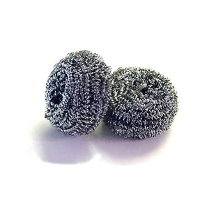 72 Count | KingSeal Stainless Steel Scrubbers, Scrub Pads, Heavy Duty, 50 gram Weight, Individually Wrapped - 6 Packs of 12 Scrubbers - size: 6 Pack/12 per Pack