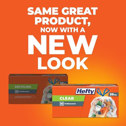 Hefty Trash & Recycling Bags Variety Pack – 30 Gallon Clear (36 CT) + 13 Gallon Citrus Twist (20 CT) + 13 Gallon Lavender Vanilla (20 CT), 1 CT - size: 3 Count (Pack of 1)
