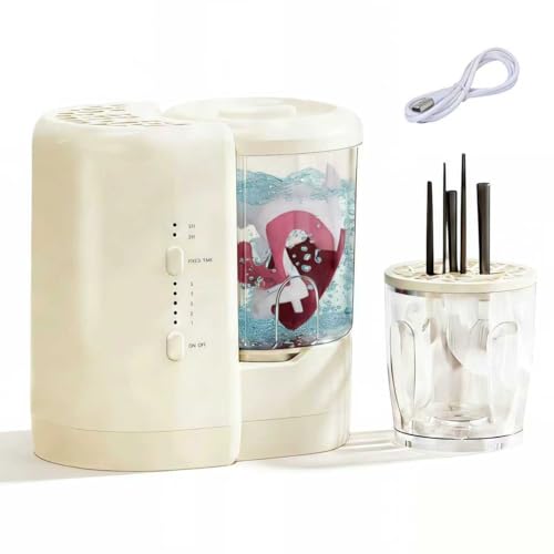 3-in-1 Electric Makeup Brush Cleaning Machine USB Portable Makeup Brush Cleaning Tool Makeup Brush Dryer Underwear Cleaning Machine suitable for various sizes of beauty sets sponges and small clothes