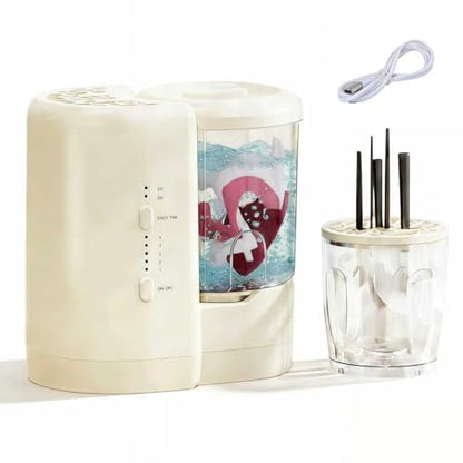 3-in-1 Electric Makeup Brush Cleaning Machine USB Portable Makeup Brush Cleaning Tool Makeup Brush Dryer Underwear Cleaning Machine suitable for various sizes of beauty sets sponges and small clothes