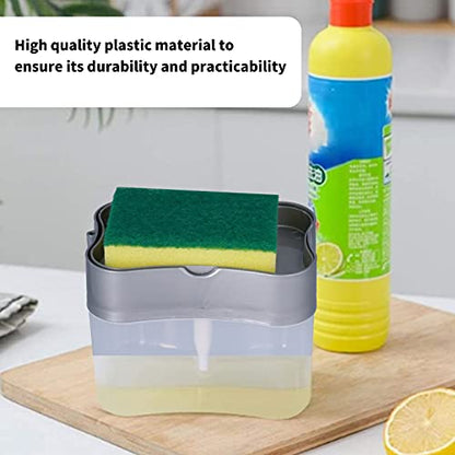 Zerodis Liquid Pump Dispenser Large Capacity 500ml Easy One Hand Press Container for Kitchen Sink Dishwashing Bathroom