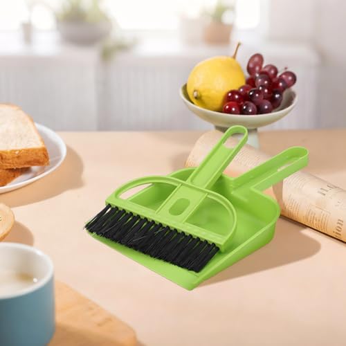 SEWACC 12 Sets Mini Hand Broom and Dustpan Set Small Cleaning Brush and Shovel for Desk Keyboard Pet, Home Office Portable Desktop Cleaning Tools