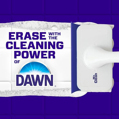 Mr. Clean Magic Eraser Shower & Tub Scrubber, Bathroom Cleaner, All in One Bathroom Cleaner, Lemon Starter Kit, 2 Scrubber, 5 Foaming Magic Erasers, 1 Whole Home Extra Durable Magic Eraser - size: 2 Devices + 6 Refills