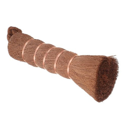 Abaodam Natural Palm Dish Scrub Brush Kitchen Washing Brush with Stiff Bristles for Home Kitchen Cleaning and Tableware Maintenance