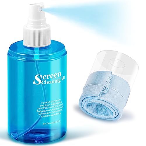 Car Screen Cleaner Spray, walrfid TV Computer Laptop Touchscreen Mist Cleaning Kit Wipe for CD Disc DVD VCD, Electronic Cell Phone iPad iPhone MacBook Pro Tablet Monitor LCD LED Flat Screens - color: 1 Pack, Blue